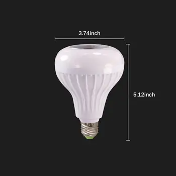 Smart E27 ampulä-12W LED Lemputė RGB Šviesos Belaidžio 