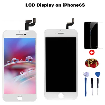 IPhone5 5c 5s 6 6s 7 8 Plius AAA+LCD Ekranas Touch Screen mobilusis Telefonas Priedai+Grūdintas Stiklas+Įrankių Komplektas+Apsaugine Atveju