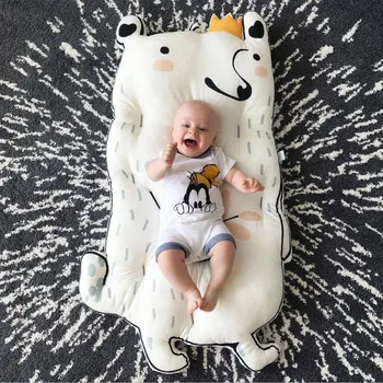 Namų kilimėlis Baby medvilnės laipiojimo kilimėlis Vaikų žaidimo pagalvėlė Cojines decorativos para sofos Pagalvėlės namų dekoro