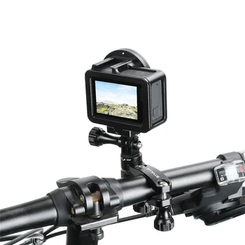 360 Laipsnių Sukimosi Dviratį Dviračiu Aliuminio Rankenos Adapterio tvirtinimas GoPro Hero 7 6 5 4 Yi 4K DJI OSMO Veiksmo Kameros