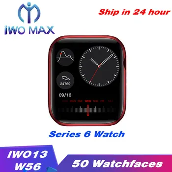Originalus IWO 13 Smart Watch Serijos 6 1:1 40mm 44mm Telefono ryšys Belaidis Kroviklis kraujospūdžio, EKG IP68 vandeniui W56 Smartwatch