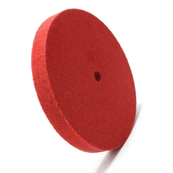 Aukštos Kokybės 200mm Raudona Nailono Pluošto, Abrazyviniai Šlifavimo Diskas Poliravimo Varantys Tinka Išardymas Ir Piešimo Metalo Ir Sta