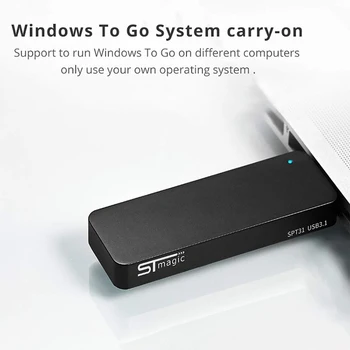 Stmagic SPT31 Metalo SSD USB 3.1 Pendrive Išorinio kietojo disko 128GB 256 GB 512 GB 1 TB 2TB nešiojamas pc tv box