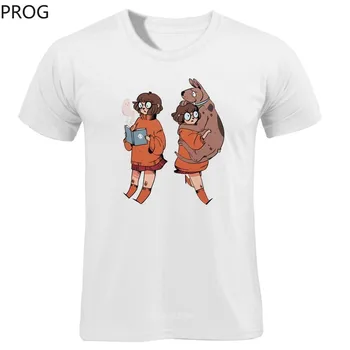 2019 Tee Marškinėliai Vyrams, Moterims Topai Naujas Vasaros Tshirts Anime O-Kaklo trumpomis Rankovėmis Bamblys Scooby Doo Šeimos Mados T Marškinėliai Vyrams