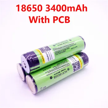Originalus LiitoKala 18650 3400mAh baterija 3.7 V, Li-ion Rechargebale baterija PCB Saugomų NCR18650B 18650 3400