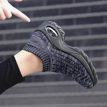 Naujas Mados Sportbačiai Kojinės Loafer Slip-on Vaikščiojimo Batai Akių Orui Atsitiktinis Oro Pagalvės Atletiškas Batų