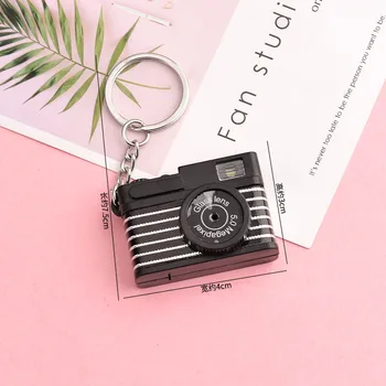 Kūrybos Mini Garso ir Šviesos Kameros LED Keychain Pakabukas Apdailos Mielas 