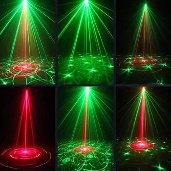 Garso Aktyvuotas Šalis, Diskoteka Žiburiai 48 Modelius LED Lazerinis Projektorius Kalėdų DJ Šviesos Pilna Dangaus Star LED Dušo Scenos Apšvietimas