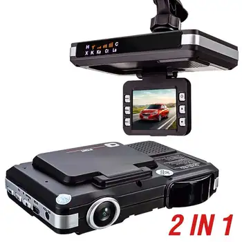 HD G-Sensor Naktinio Matymo Automobilių DVR Vaizdo Kamera su Diktofonu Radaro Lazeriniai Greičio Detektorių Eismo Pavojaus lietuvių rusų