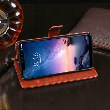 Atveju Xiaomi Redmi 7 Pastaba Pro Padengti Aukštos Kokybės Apversti Odos Atveju Redmi 6 Pastaba Pro Dangtelį Rubisafe Telefono krepšys, Piniginė Atveju