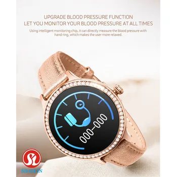 Smart Watch Moterų Fiziologinius Laikotarpį Priminimas Vandeniui Sporto Širdies ritmas, Kraujo Fitneso Apyrankę Phone 