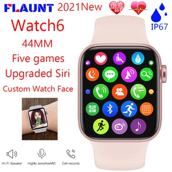 2021 Smart Watch Vyrai Moterys Watch6 W66 Plius 44MM 