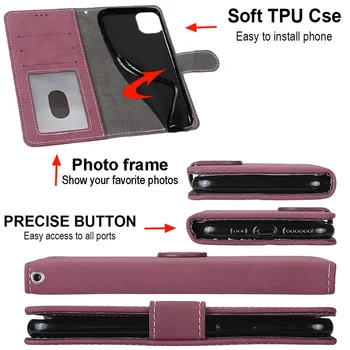 Piniginės Atveju Meizu X8 M8 V8 Pro Odos Flip Case For Meizu X8 Telefono Dėklas Matinis Knygos Viršelio Stovas Laikiklis Magnetinis Atsparus Smūgiams