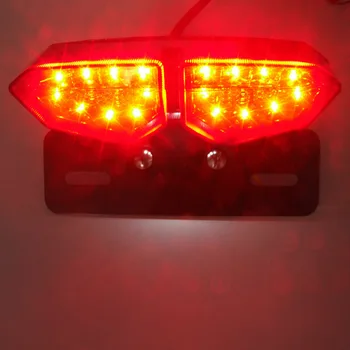 Motociklo LED užpakalinis žibintas Posūkio Signalo Lemputė Motociklą Licencijos numerio ženklo Žibintas Indikatorius, Perspėjimo Signalas, žibintas Stabdžių Žibintas