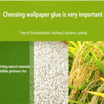 Aplinkos apsaugos glutinous ryžių klijų profesinės tapetai, freskos pagalbiniai klijai