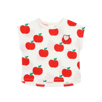 Vaikai T Shirts Bebe Prekės 2020 Naujas Vasaros Berniukų, Mergaičių Cute Mados Spausdinti Trumpas Rankovės Marškinėliai Baby Vaikų Vatos Pagaliukai Tees Drabužiai