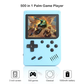 Nešiojamų 3,0 Colių Nešiojamą Žaidimų Žaidėjas Built-in 500 Retro Klasikiniai Žaidimai, Vaizdo Žaidimų Konsolės, Mini Pocket Gamepad dovana Vaikams