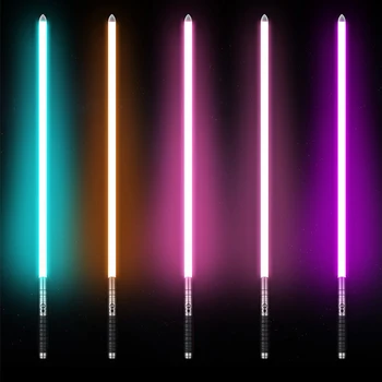 RGB Lightsaber Metalo Rankena Kardas LightSaber Force FX Sunkiųjų Dueling Įkrovimo 12 Spalvų, Šviesos saber