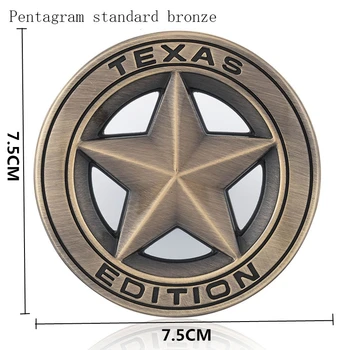 Automobilių Apdailos TEXAS EDITION Turas Star Grotelės Emblema Už Jeep Cherokee Kompasas Grand Cherokee 