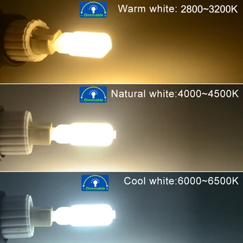 Foxanon 10vnt/daug G9 Lampada LED 5W 9W 7W AC 110V, 220V SMD2835 LED Lemputė Mini Žvakių Šviesos Šviestuvo Lemputės, Namų Apšvietimas