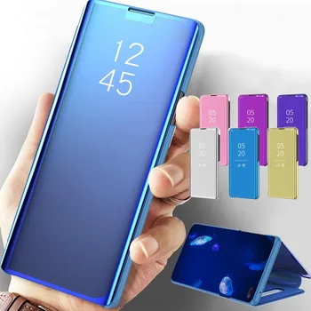 Smart Apversti Atvejais Huawei P40 Lite E Pro Y5 Y6 Y7 Y9 2019 Veidrodis Atveju Plastikiniai Visiškai Mobilųjį Telefoną Atveju Huawei Honor 9X Pro