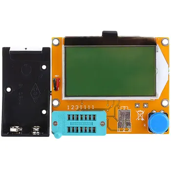 LCR-T4 MeterBacklight Diodų Triode 9V LCD Skaitmeninis Tranzistorius Testeris Talpą, ESR Matuokliu, MOSFET/JFET/PNP/NPN L/C/R