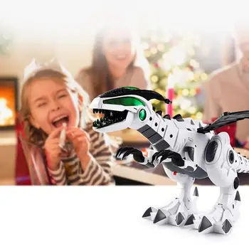 Elektros Dinozaurai Modelis Žaislas Didelio Dydžio Pėsčiomis Purškimo Dinozaurų Robotas su Šviesos, Garso Sūpynės Modeliavimas Dinozaurų Žaislas Berniukui Dovana