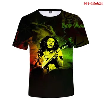 Mados Bob Marley T Shirtt Viršūnes Drabužių Harajuku Moterų Tshirts Juokinga, Bob Marley-Printed Negabaritinių Gotikos Medvilnės Marškinėliai