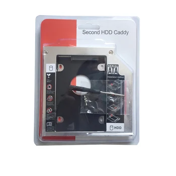 12.7 MM 2 HD HDD SSD Kietąjį Diską Caddy, Skirtas Toshiba Satellite C655 C655D C660 C660D(Dovanų Optinis įrenginys bezel)