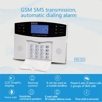 GSM Laidinio Belaidžio 433MHz Namų Apsaugos Signalizacijos Sistemą 