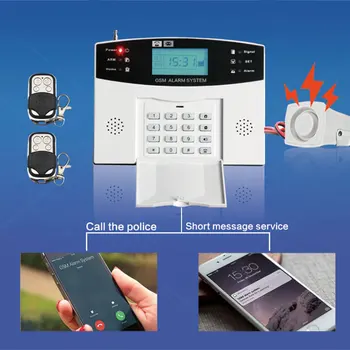 GSM Laidinio Belaidžio 433MHz Namų Apsaugos Signalizacijos Sistemą 