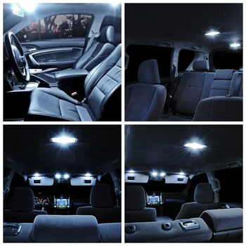 14pcs Baltos LED Lemputės Interjero Paketas Rinkinys 2007-Chevrolet Chevy Suburban 1500 Dome Licencijos numerio ženklo Žibintas Chevy-B-16