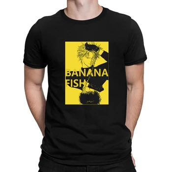 Bananų Žuvys Vyrai Hip-Hop Marškinėliai Juokinga Tshirts Streetwear Vasaros Tshirts Trumpas Rankovės Šukuotinės Medvilnės Marškinėliai Street Wear