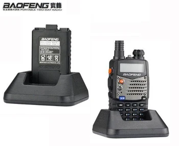 Comunicador Atnaujinti Baofeng Uv-5r Walkie Talkie Radijas FM Dvi 2 Būdas dviejų dažnių VHF UHF Kumpio ir CB Nešiojama Radijo Stotis Amador