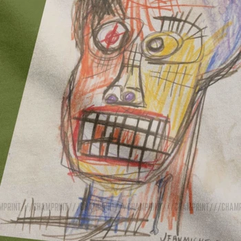 Jean Michel Basquiat Vyrų T Shirts Pieštuku Ir Pieštuku Kaukolė Vektorius Meno Gerbėjas Atsitiktinis Tee Trumpas Rankovės Marškinėliai Medvilnė, Plius Dydis