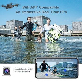 E58 WIFI FPV Su Tiesa 4K/1080P/720P plačiakampį HD vaizdo Kamera Aukštos Hold Režimu, Sulankstomas Rankos RC Drone Quadcopter RTF VS E68 M69 F86