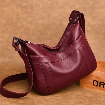 2019 Paprasta Stiliaus Minkštos Odos Rankinė Moterims Krepšiai Dizaineris Ponios rankinės Moterų Crossbody Messenger Bag Mamos bolsa feminina