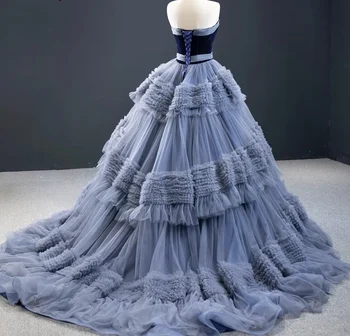 Prancūzų Nėriniai 3D Vestuvių Suknelė 