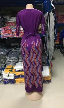 Elegantiška, Ilga Suknelė Moterims Afrikos Drabužių Plius Dydžio Drabužius, O-Kaklo Diržas Maxi Suknelė Afrikos Suknelės Moterims Vestidos 2020 M. Rudenį