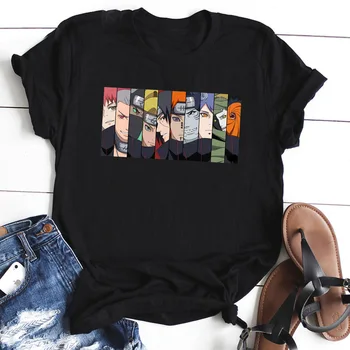 Ybaby Naruto mados Japonų anime, t-marškinėliai, vyriški animacinių filmų T-shirt cool Gatvės T-shirt mėgėjai, hip-hop, vyriški T-shirt