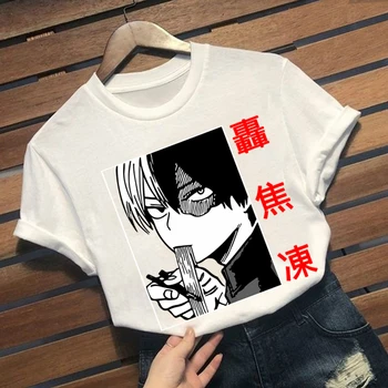 Naujas Mano Herojus akademinės bendruomenės Anime Tee Boku No Herojus akademinės bendruomenės Marškinėliai Manga Todoroki Deku trumpomis Rankovėmis T-shirt