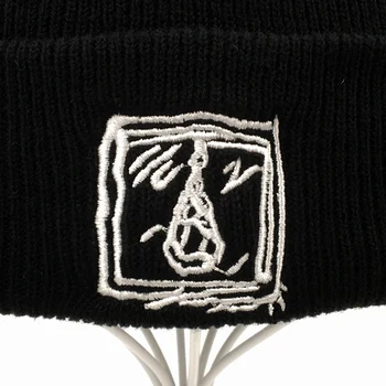 Siuvinėjimo Lil Peep beanie kepurė xxxtentacion Bad boy veido megzta kepurė žiemai hip-hop beanies mados slidinėjimo skrybėlės unisex