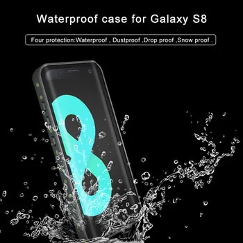 S8 S9 Vandeniui Case for Samsung Galaxy S8 S9 Plus Pastaba 8 9 atsparus smūgiams Visišką Apsaugą Galinio Dangtelio Plaukimo Coque 