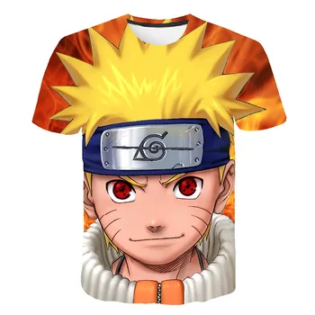 Naruto Animacinių filmų Serijos Vyrų Naujas 3D Marškinėliai Mados Vyrų Spalvinga Marškinėliai Viršuje Tee Patogus Apvalios Apykaklės Vaikystės Atmintis