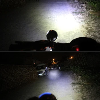 U2 Motociklo LED Žibintų Vairavimo Priešrūkinis Žibintas Didelis Mažas Šviesos Lemputės, Blykstės Šviesos Projektoriaus Objektyvas, Motociklą, Dviratį ATV, SUV Akiratyje