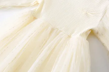 LZH Vaikų Mergaičių Suknelės Mergaičių Tinklinio Princesės Suknelė 2021 M. Rudenį, Žiemą Vaikai ilgomis Rankovėmis Suknelė Mergaitėms, Drabužiai 1-5 Metų