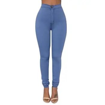 Derliaus ponios džinsai moterims mama high waisted jeans blue atsitiktinis pieštuku kelnės korėjos streetwear džinsinio audinio kelnės