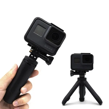 Už GoPro Hero 7 6 5 4 DJI Osmo Veiksmų Insta360 Yi 4K+EKEN SJCAM OSMO Veiksmų Mini Selfie Stick+Ištraukiamas Rankena Trikojo Pastovus