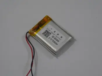Polimero baterijos gamintojai tiesioginės rinkodaros 653040 3.7 V GPS linija, 750mah padėties nustatymo priemonė ličio baterija