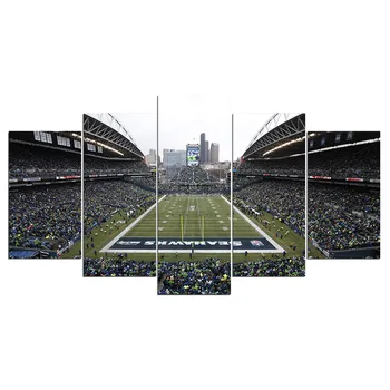 ArtSailing HD spausdinimo 5 gabalo drobės meno Seattle Seahawks Namų dekoro priedai sienos nuotrauka už miegamojo Plakatas NY-7461C